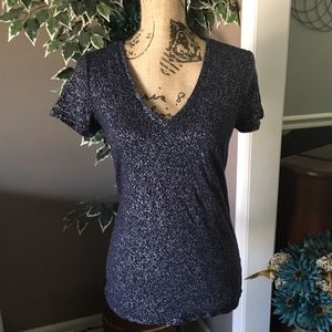 Merona Glittery V-neck